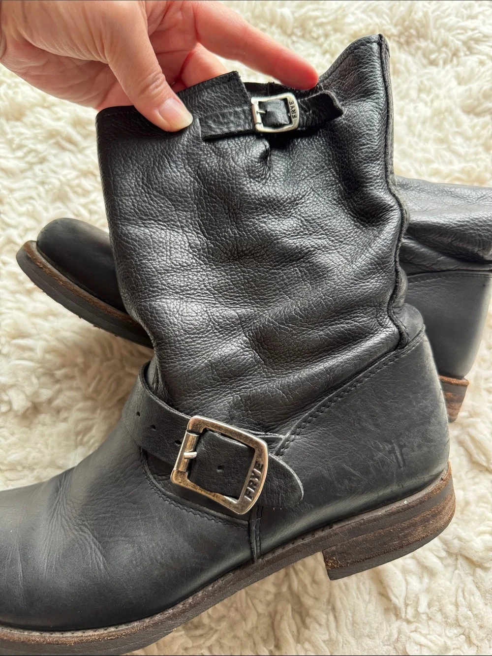 Frye Veronica Leather Booties